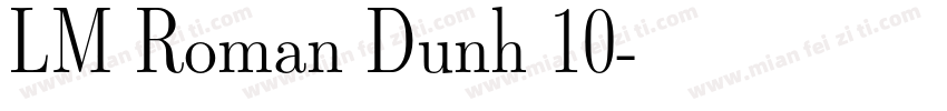 LM Roman Dunh 10字体转换